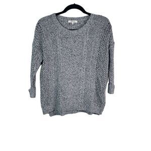 Madewell Marled Plaza Pullover Sweater Grey Size Small